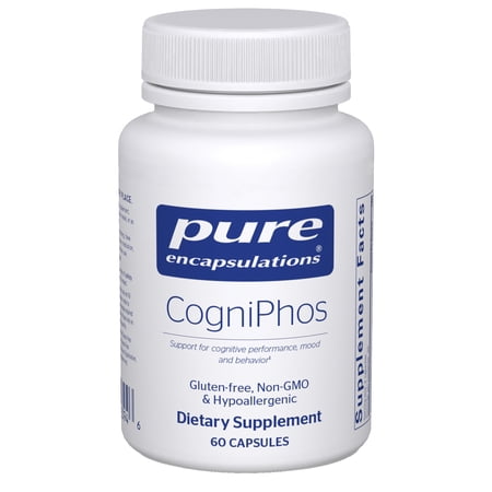 Pure Encapsulations CogniPhos - Acetyl-L-Carnitine Supplement with Cognizin Citicoline & Phosphatidylserine - Supports Memory & Positive Mindset - Vitamin B6 & Zinc - Gluten-Free - 60 Capsules