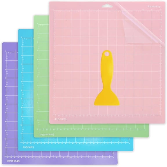 4 Pack 12" x 12" Cutting Mat for Cricut Maker Explore Air 2/Air/One, StrongGrip Adhesive Sticky Replacement Accessories for Cricut