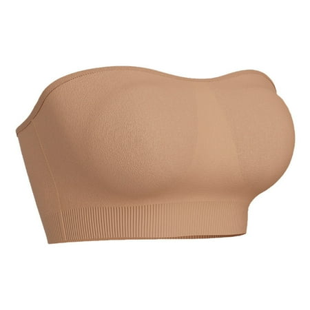 GENGING Bras Clearance Womens Bras Stretch Strapless Bra Summer Bandeau Bra Plus Size Strapless Bra Comfort Wireless Bra