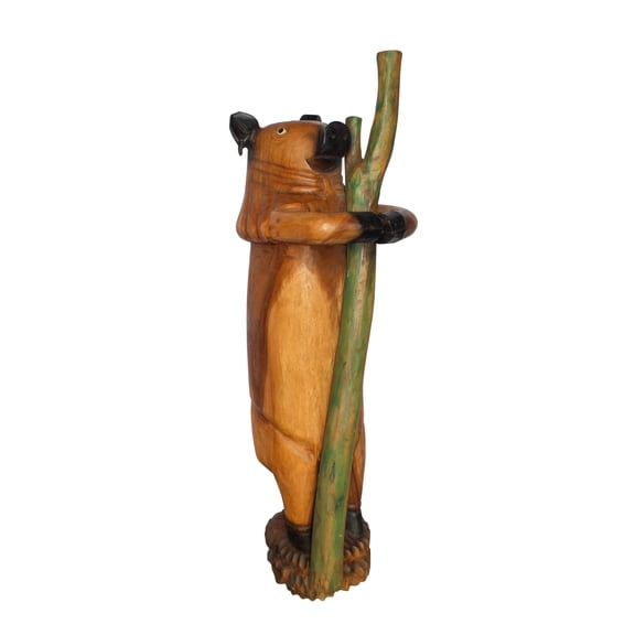 Nifao Wooden Giant Standing Pig Statue – Garden Outdoor Decor Sculpture, 25"L x 16"W x 65"H