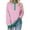 Green, variant on MIUOWANP Fall Sweatshirts for Women 2024 Graphic Ladies' Fashionable Loose Casual Striped Color Blocked Round Neck Button Up Long Sleeved Shirt Army Green L