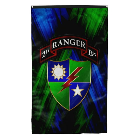 Cayyon 2/75 Regimental Flag 3x5Feet Military Banner with 2 Brass Grommets