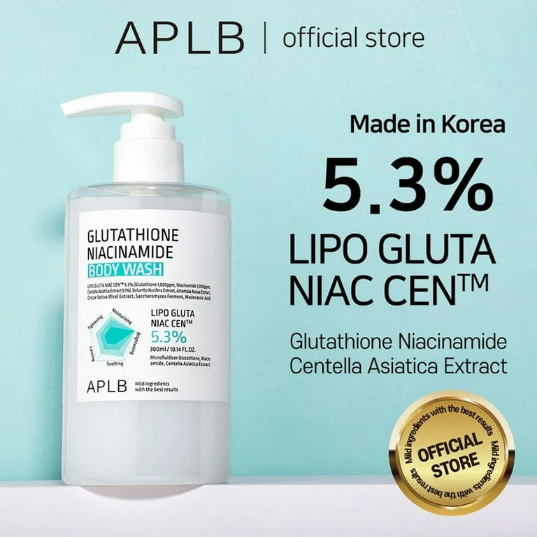 glutathione niacinamide face wash APLB Glutathione Niacinamide Body Wash 300ml / 10.14 fl.oz