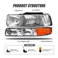 thumbnail image 3 of Conjunto de faros ADCARLIGHTS para Chevy Silverado 99-02, 3 of 9