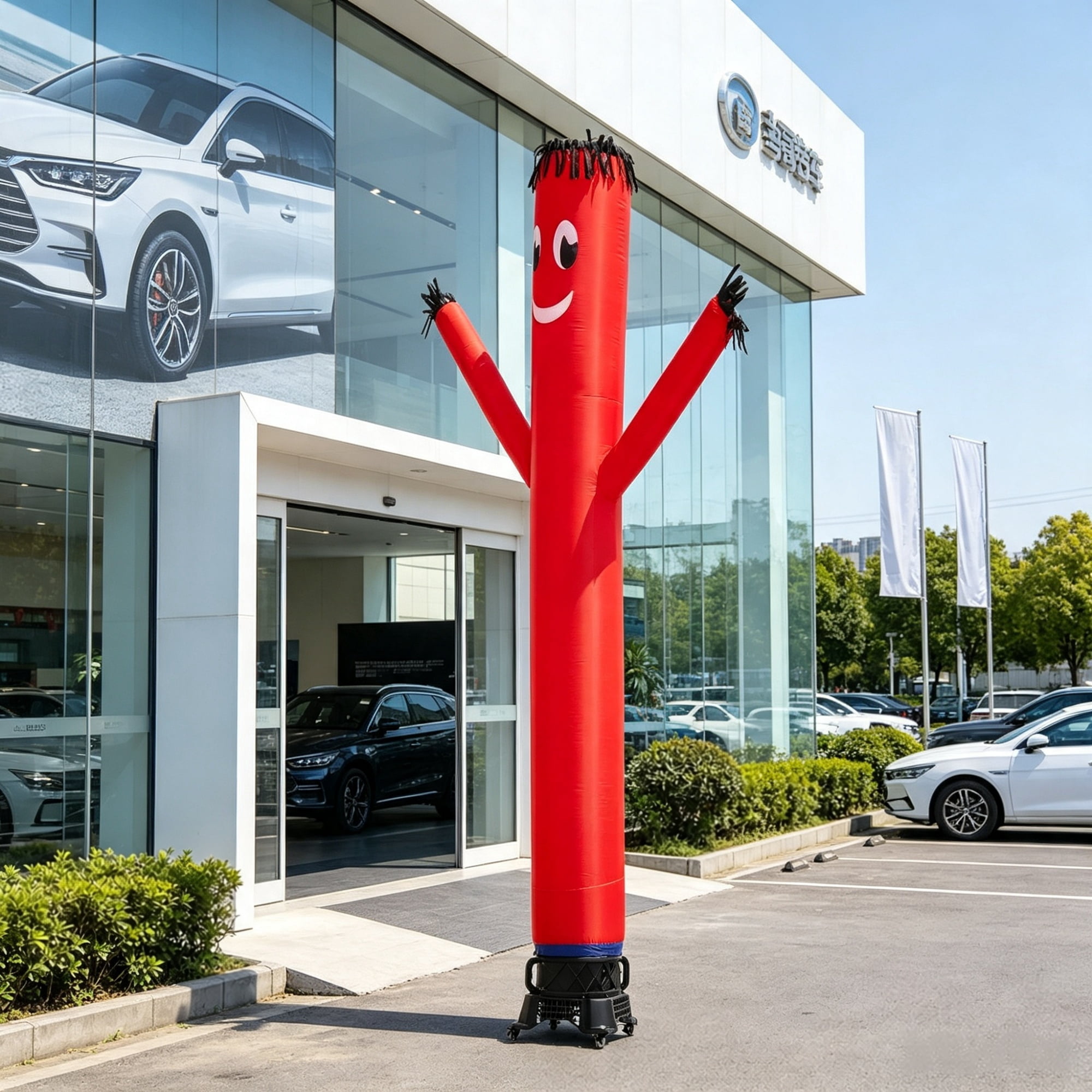 20ft Inflatable Tube Man Set with 1 HP Blower, Wacky Waving Air Dancer for Outdoor Advertising & Store