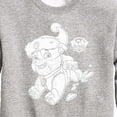thumbnail image 3 of Paw Patrol - Rubble Santa Hat - Toddler And Youth Crewneck Fleece Sweatshirt, 3 of 6