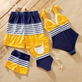thumbnail image 3 of PatPat Boys Swim Trunks Family Matching Set Stripe Colorblock Spliced Board Shorts Mommy and Me Bathing Suits, 3 of 13