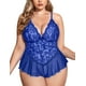 thumbnail image 1 of Zhuge - Body de Lencería para Mujer Talla Grande (5XL) Azul, Sexy y de Encaje, Baby Doll de una Pieza, 1 of 3