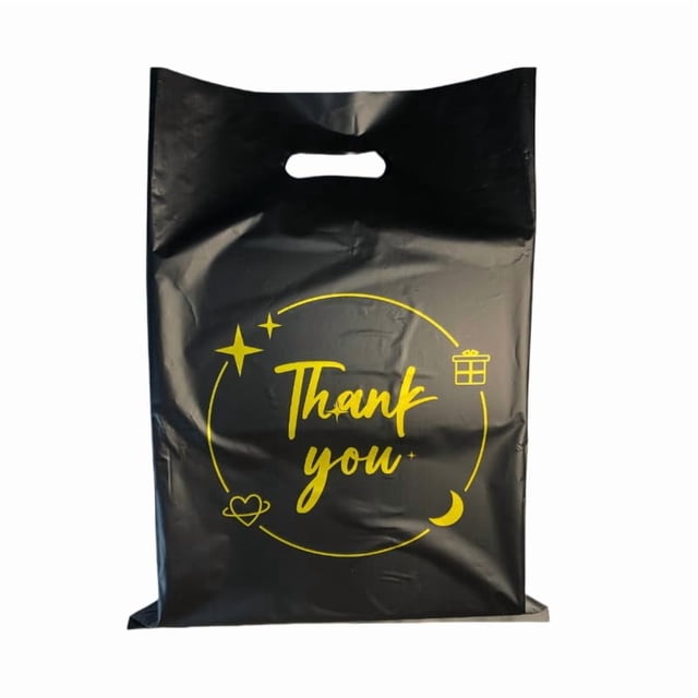100 bolsas de regalo de plástico ROSEBB Thank You, 25 x 36 cm
