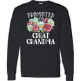 thumbnail image 3 of Inktastic Promoted to Great Grandma with Flowers Long Sleeve T-Shirt, 3 of 5