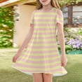 thumbnail image 3 of XADYUY Girls Sleeveless Dresses Casual A-Line Sleeveless Toddler Skater Gradient Twirl Crew Neck Swing kids sundresses girls 4-16,Yellow 5-6 Years, 3 of 6