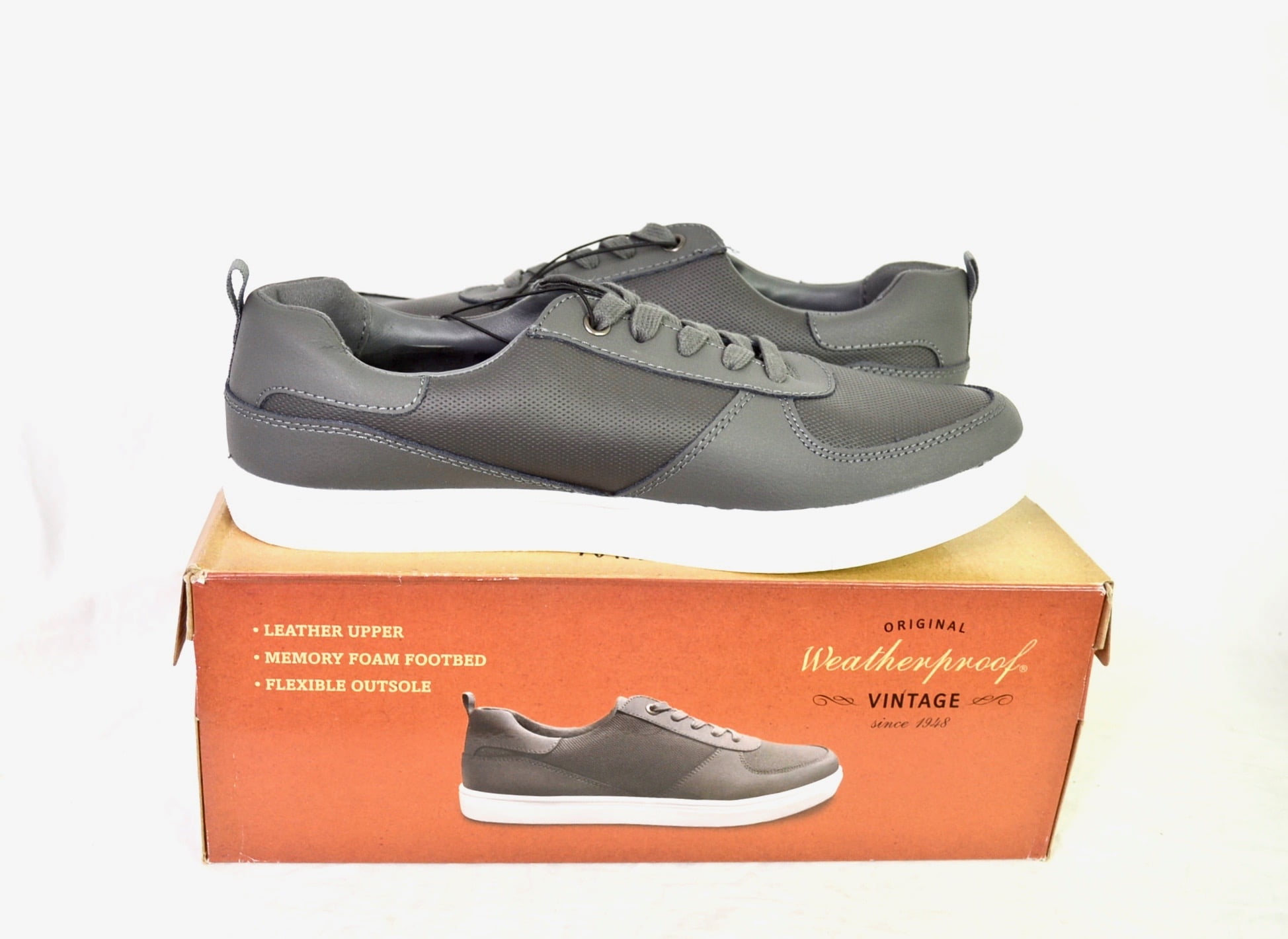 weatherproof vintage men's lace up shoe