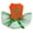Orange/Green, variant on Petitebelle Clover Hat Happy St. Patrick's Day Puppy Dog Dress (Orange/Green, Medium)
