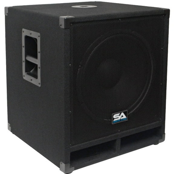 Seismic Audio Baby-Tremor Indoor Pole Mount Woofer, 300 W RMS, Black