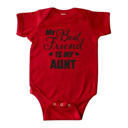 

Inktastic My Best Friend is My Aunt with Hearts Gift Baby Boy or Baby Girl Bodysuit