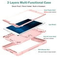 thumbnail image 6 of iPad 9.7 6th Gen Case, iPad 9.7 5th Gen Case, Allytech Hybrid PC TPU Shockproof Anti-scratch Kickstand Impact Resistant Back Cover Case for Apple iPad 9.7-inch 2018/2017, Rosegold, 6 of 9