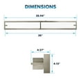 thumbnail image 4 of Luxrite 36" LED Vanity Light Brushed Nickel Bathroom Light Fixture 3CCT 30W 2100 Lumens Dimmable Damp Rated ETL Listed, 4 of 7