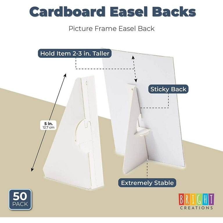 5 Packs Poster Board Stands Cardboard Easel Backs 11 Inch,Picture