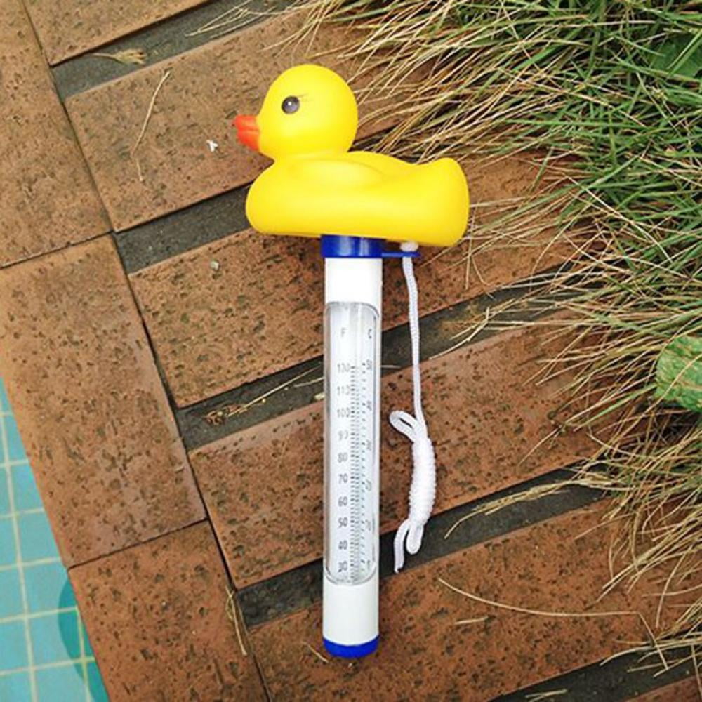 Hengjierun Floating Swimming Pool Thermometer Spas Hot Tubs Flamingo Floating Swimming Pool Thermometer Baby Pool Thermometer Cartoon Pond Temperature Monitor for Outdoor & Indoor Swimming Pools