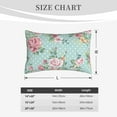 thumbnail image 3 of Plush Throw Pillow Covers, Vintage Floral (2) Pillow Cases with Invisible Zipper, Breathable Microfiber Pillow Cases Standard Size for Sleeping Bedroom Sofa Living Room, 3 of 5