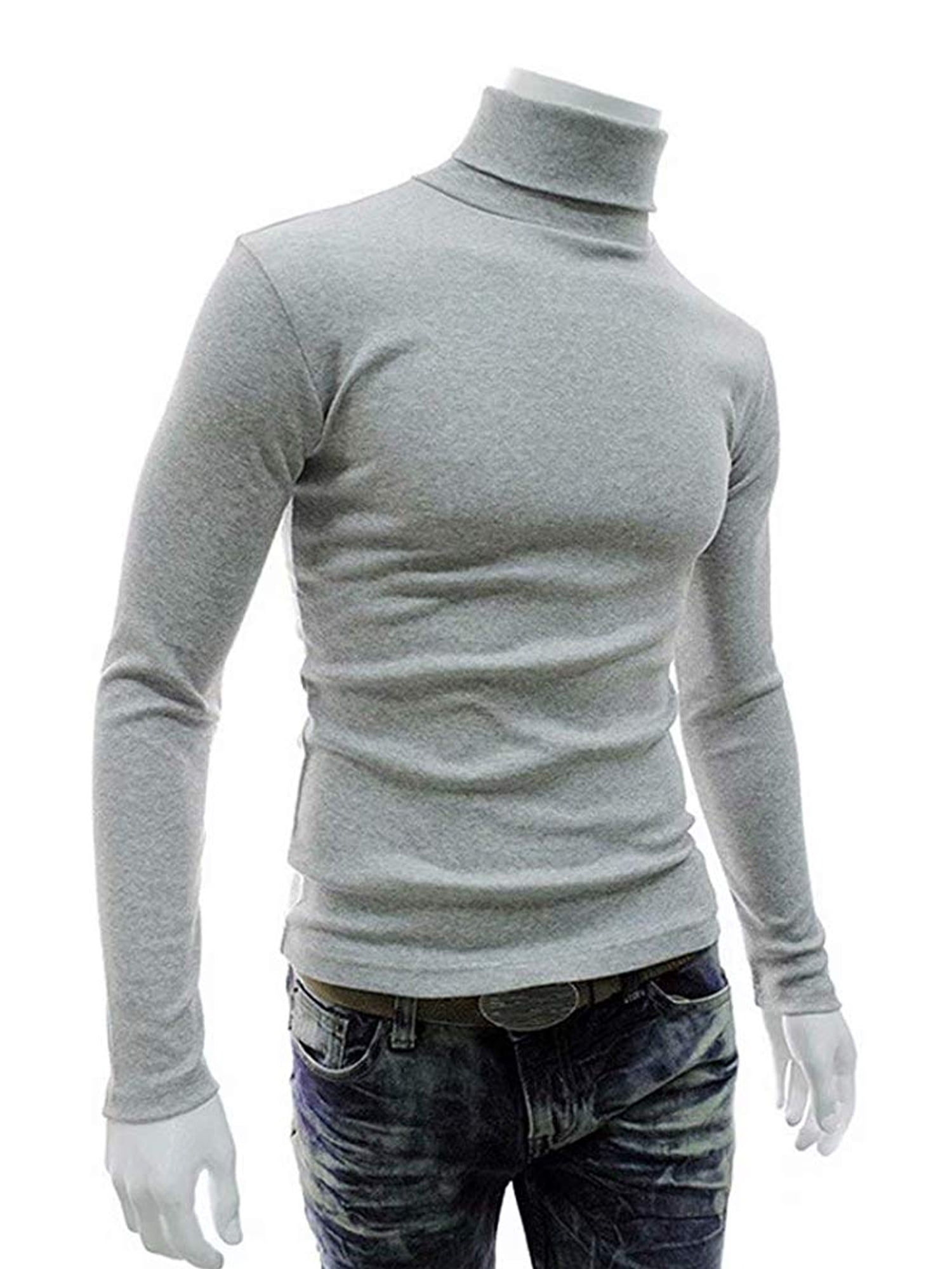 black high neck top mens