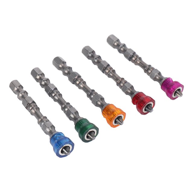 10X Antidérapant Tournevis Magnétique Hexagonal Électrique 65mm S2 PH2 Outil de Bit Simple Tête 5 Couleur