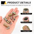 thumbnail image 3 of 38 Pcs Threaded Inserts for Wood, Zinc Alloy M6 Thread Inserts Nuts 13mm Length, 3 of 6