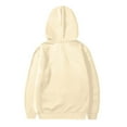 thumbnail image 4 of Cethrio Kids Boys Hooded Sweatshirts, Pullover Long Sleeve Thicken Casual Fall Winter Tops Beige Size 5T, 4 of 4