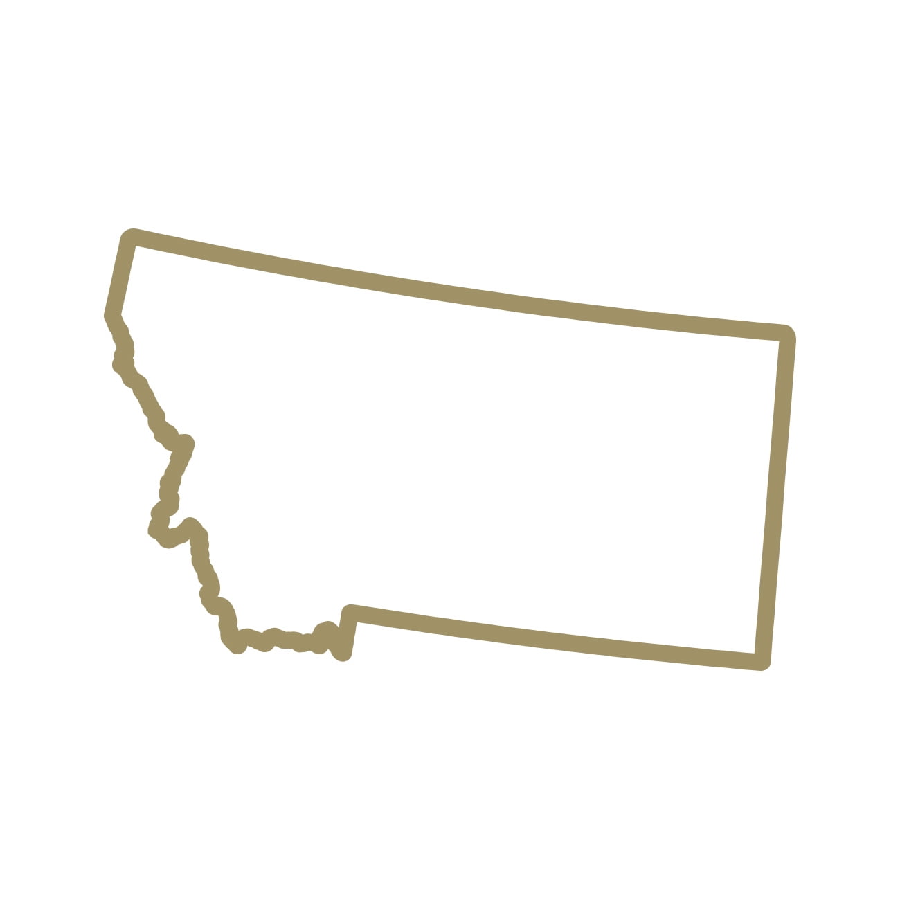 Montana Outline Sticker Decal Die Cut - Self Adhesive Vinyl ...