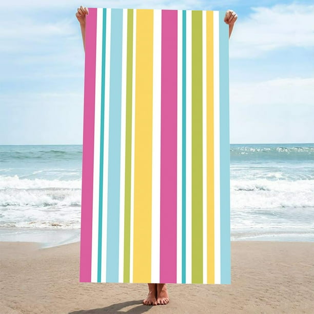 Stripe Series Microfiber Towels Large Bath Towels Beach Towels
