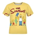 thumbnail image 4 of Simpsons Kid Shirts Unisex Casual Tops 3D Print Graphic Tees Short Sleeve T Shirts for Boys Girls 110CM, 4 of 8