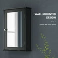 thumbnail image 4 of kleankin Bathroom Mirror Cabinet, Wall Mounted Medicine Cabinet w/ Shelves, 4 of 9