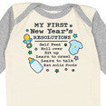 thumbnail image 4 of Inktastic My First New Years Resolutions with Baby Clip Art and Stars Boys Long Sleeve Baby Bodysuit, 4 of 5
