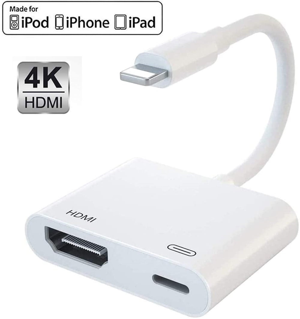 Lightning to HDMI Digital AV TV Cable Adapter 4K for Apple iPhone X 6 7 8 iPad 