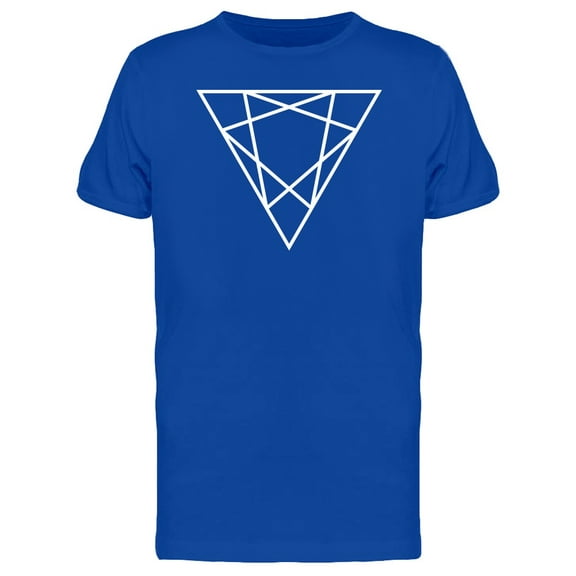 Triangle Upside Down Lines T-Shirt Men -Image by Shutterstock, Male XX-Large