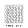 thumbnail image 1 of FASÄDE Terrain Decorative Vinyl Backsplash Panel in Gloss White (6X6 Inch Sample), 1 of 5