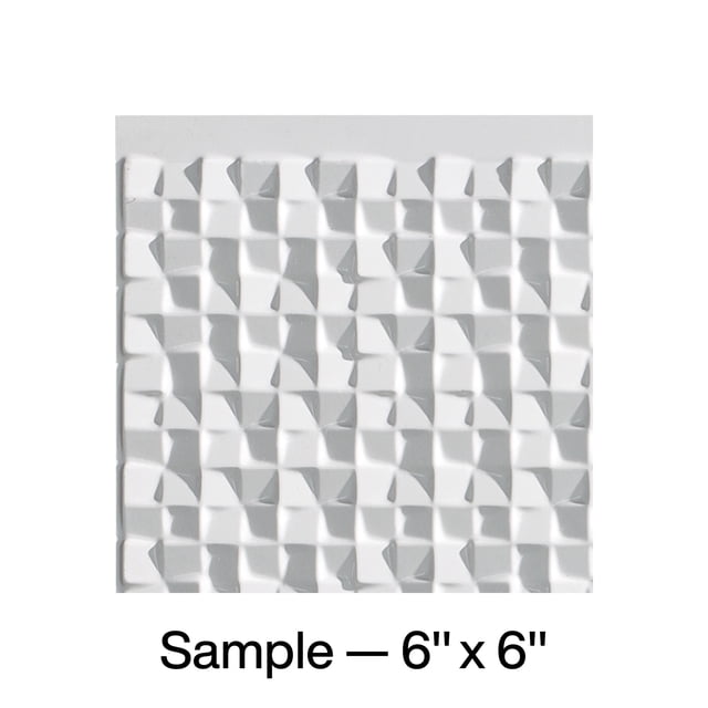 FASÄDE Terrain Decorative Vinyl Backsplash Panel in Gloss White (6X6 Inch Sample)