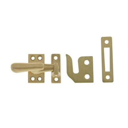 - Solid Brass Large Casement Fastener, Satin Brass