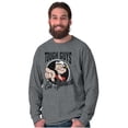 thumbnail image 5 of Popeye Tough Guys Eat Spinach Funny Men's Long Sleeve Tee T Shirt Brisco Brands X, 5 of 6