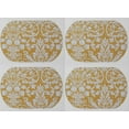 thumbnail image 3 of Gold Floral Damask Placemats by Penny's Needful Things (Oval - Set of 8), 3 of 3