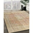 thumbnail image 3 of Ahgly Company Machine Washable Indoor Square Traditional Brown Area Rugs, 3' Square, 3 of 7