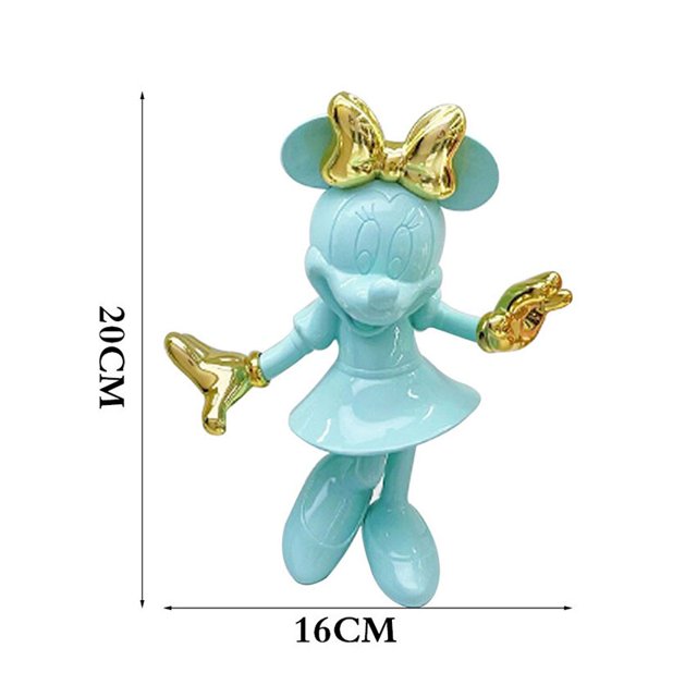 Figura de acción de Minnie Mouse, estatua de Mickey, Colección avanzada, decoración de habitación, adornos modernos simples, juguetes modelo