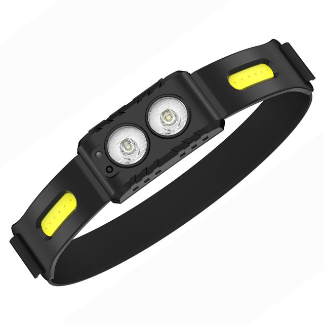 Linterna frontal ligera de 300 lúmenes, 4 engranajes, IPX4, resistente al agua, para acampar, correr, senderismo