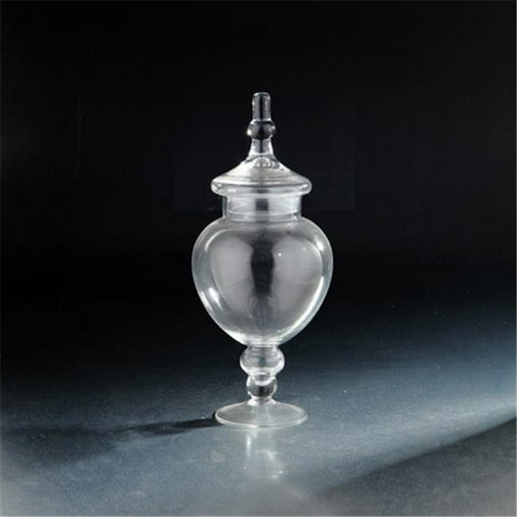 Diamond Star 63004 15,5 x 6,5 Po Pot Apothicaire Glass avec Couvercle, Transparent