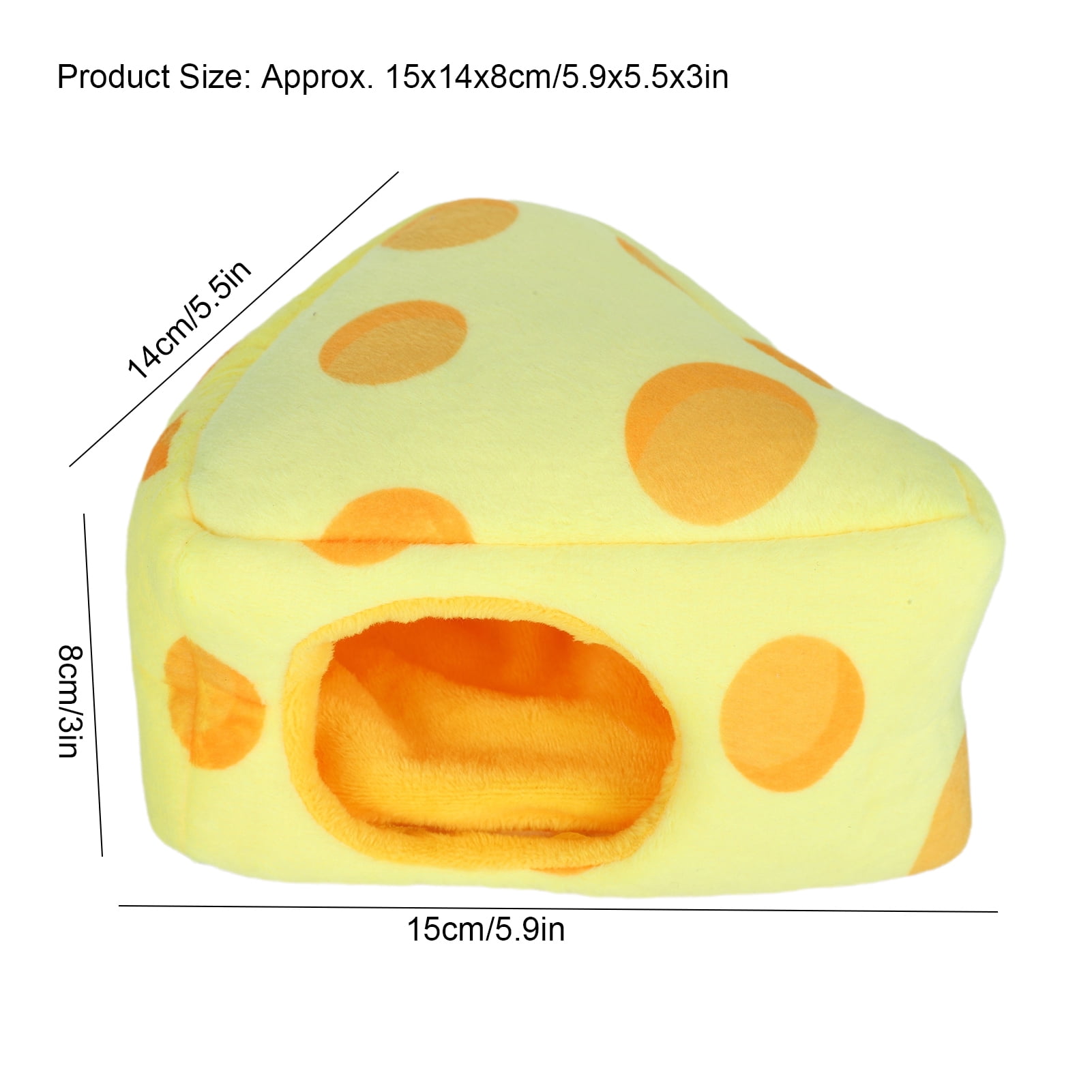 Maison Céramique Pour Hamster En Forme De Fromage - Nid Rafraîchissant été - Refuge Décoration Petits Rongeurs