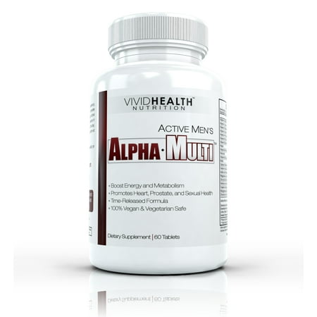 Active Men's Alpha-Multi, High Performance Multivitamin Providing Complete Nutrition for Active Men, 60