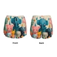 thumbnail image 5 of Lsque Cute Animal Party Printed Women's Running Shorts with Liner Pockets,Elastic Quick Dry Workout Athletic Gym Yoga Shorts,Womens High Waist Shorts-X-Large, 5 of 9