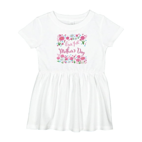 Inktastic Our First Mother's Day-roses and Daisies Girls Baby Dress