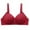 Wine, variant on Ygbgbb Women's Bras Wireless Bras Comfortable Gather Breathable Underwear Bowknot Hollow Out No Rims Bra Underwear Everyday Bras (Black,XXL)