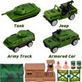 thumbnail image 3 of Set de juego Army Men AuntyFey, 105 unidades, con tanque, avión y 80 soldados, 3 of 8